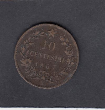 Beschrijving: 10 Centesimi EMANUELA II